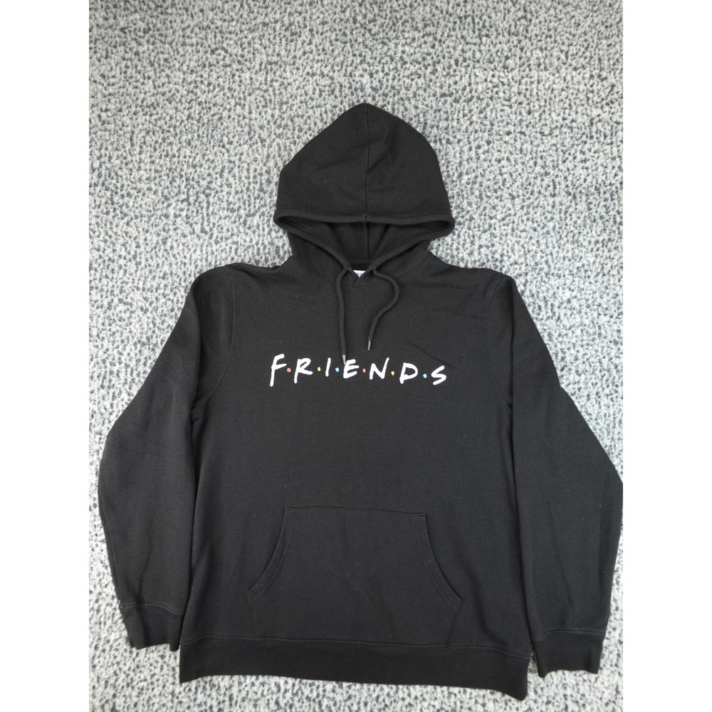 Old Navy‎ Friends Hoodie Mens XL Black Graphic Logo Pullover Sweatshirt